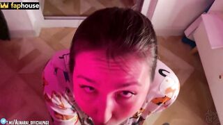 Cum in mouth for stepmom before bed