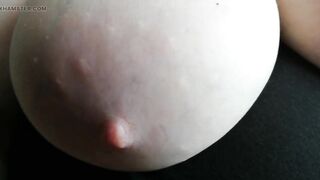 Close-up view of my tits