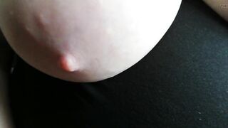 Close-up view of my tits