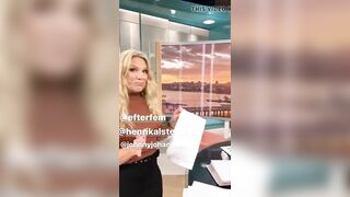 Blonde Married Reporter Anna Brolin Gets Flirty At Work