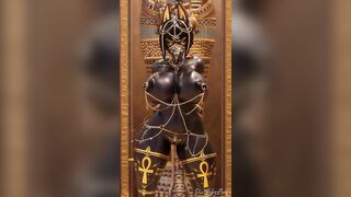 Anubis is dancing to the Fonk