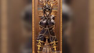 Anubis is dancing to the Fonk