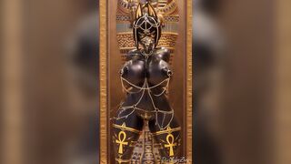 Anubis is dancing to the Fonk