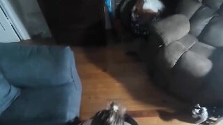 POV Couch Fucking -n- Sucking