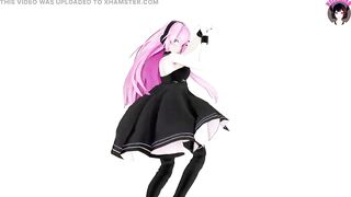 Cute Teen Dancing In Dress Showing Her Pussy (3D HENTAI)