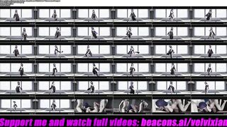 Genshin Impact - Raiden - Sexy Dance With Mask + Threesome Sex (3D HENTAI)