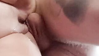 Mother-in-law squirts over and over while I fuck her and fill her pussy with cum