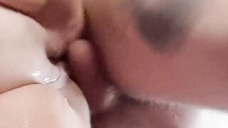 Mother-in-law squirts over and over while I fuck her and fill her pussy with cum