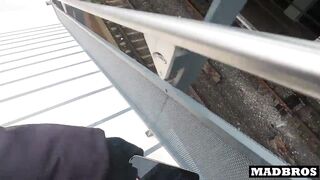 I fuck my chilean friend's good ass in a public train and at her place after seeing each other again