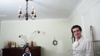 P unished for Perversion - The governess dishes out a firm spanking to these two