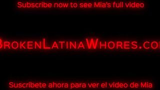 Teen Girl-Next-Door Mia Suffers Through Intense Painal