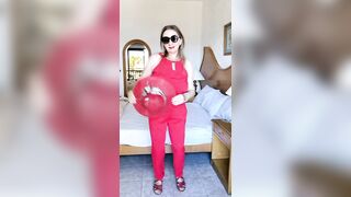 MariaOld milf dance and shake huge natural boobs