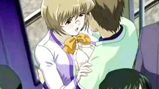 Girlfriend and Boyfriend fuck in Train | Uncensored Hentai Fuck |