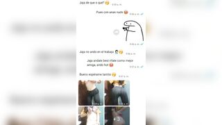 Mi mejor amiga me manda pack / Whatsapp