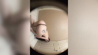 ARAB MIXED BRUNETTE BABE WITH FAT ASS BENDING OVER INTO THE CAMERA