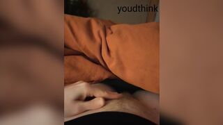 Close up POV of me edging my wet hairy pussy