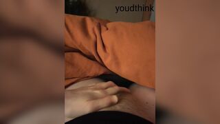 Close up POV of me edging my wet hairy pussy