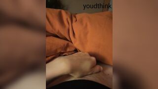 Close up POV of me edging my wet hairy pussy