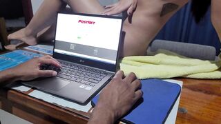 Horny Wife won't let me Finish Work