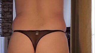 Man Wanking in Panties