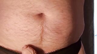 Man Wanking in Panties