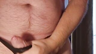 Man Wanking in Panties