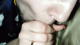 Milf Loves Sucking StepSon Cock - CLOSE UP - Taboo Room