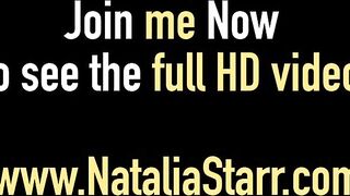 Blonde Beauty Natalia Starr Stuffs Her Tight Pussy & Cums!